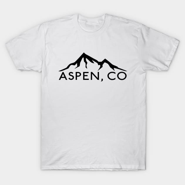 Aspen Colorado Skiing Ski T-Shirt by heybert00